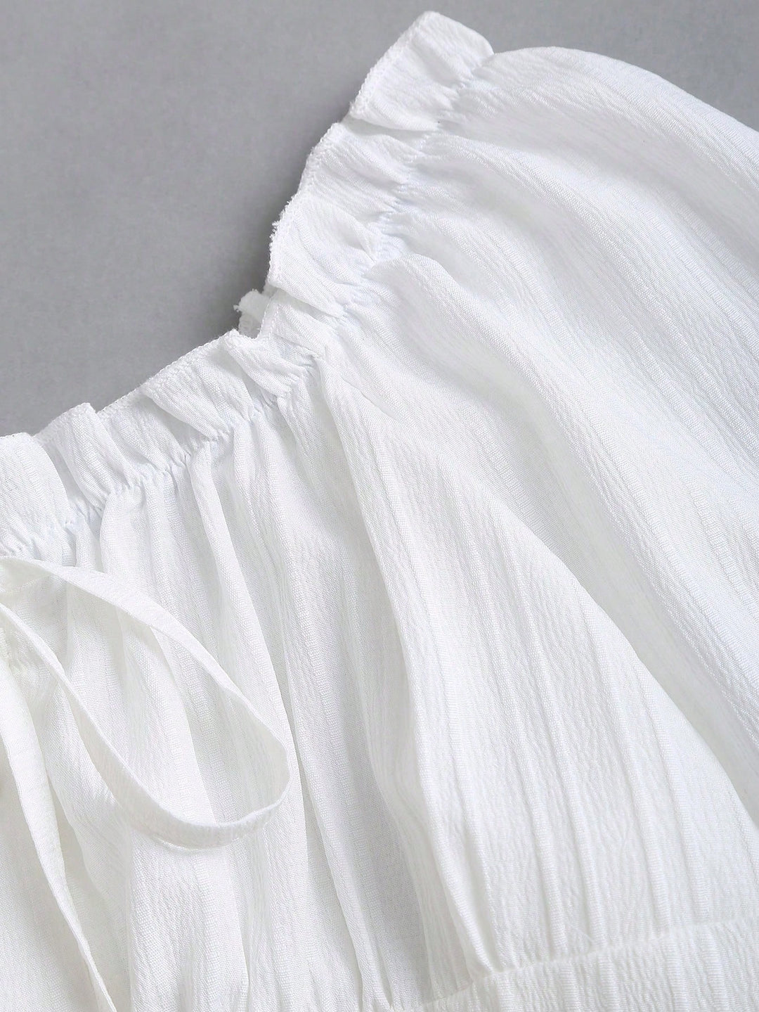 Bluza romantica SHEIN, alb