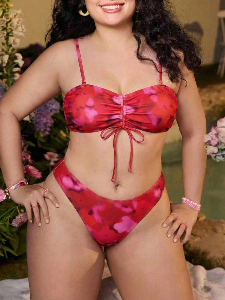 Set bikini SHEIN, roșu