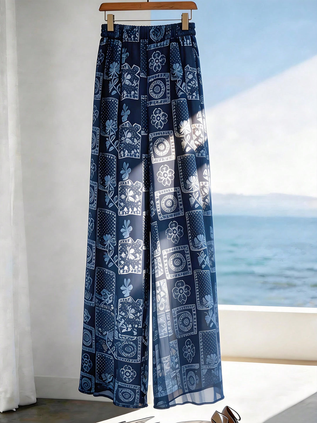 Pantaloni SHEIN, albastru