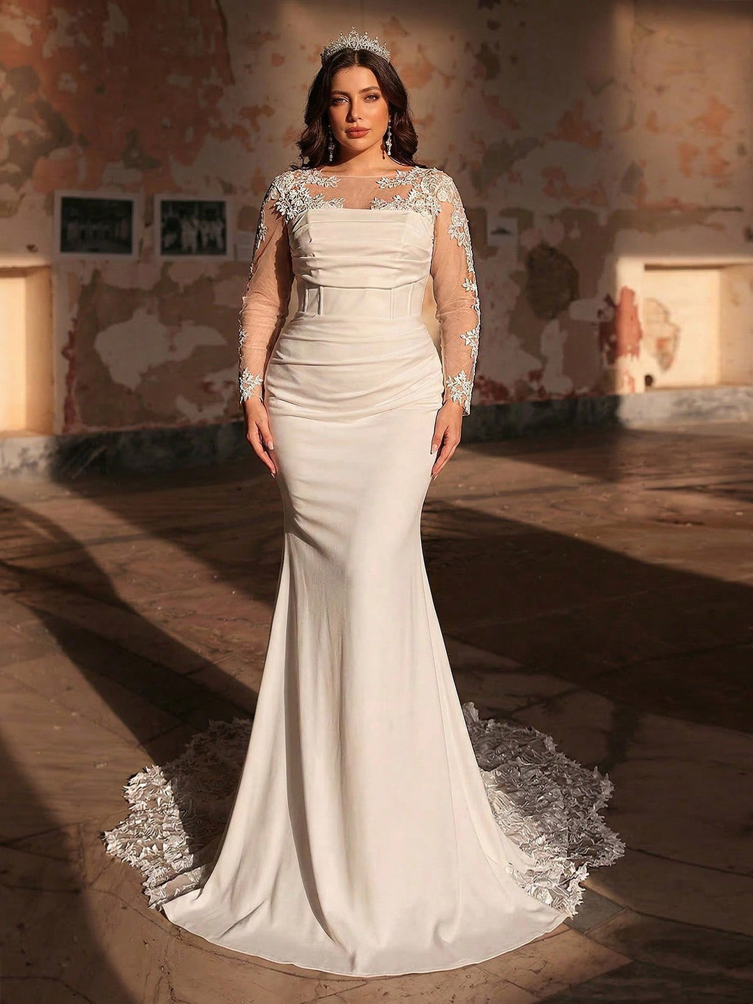 Rochie de mireasă SHEIN, alb