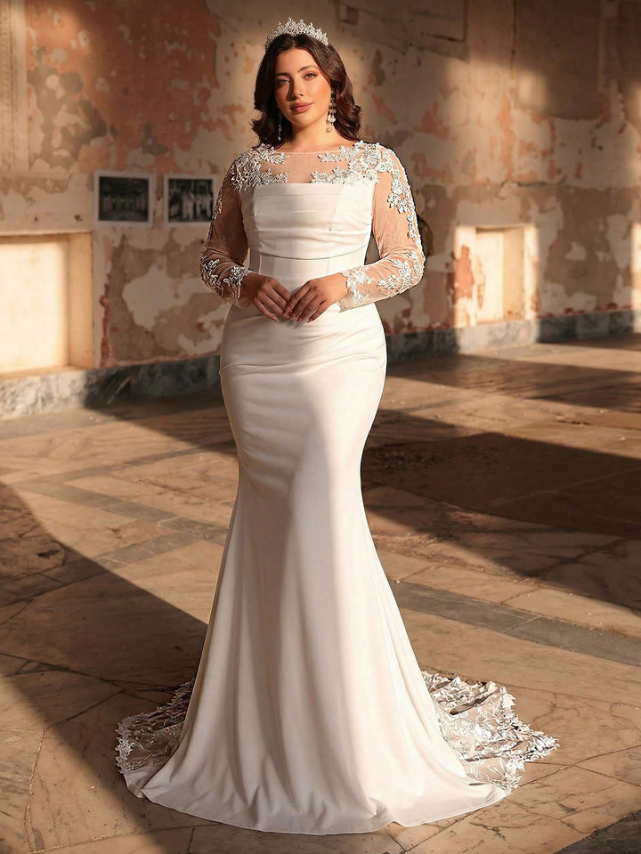 Rochie de mireasă SHEIN, alb