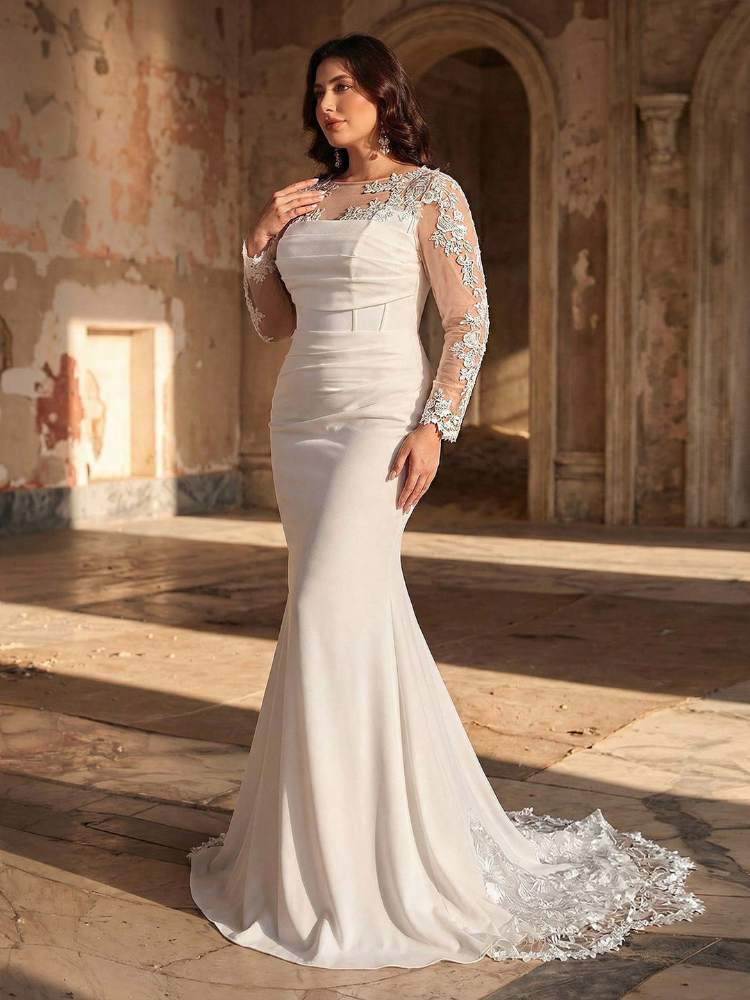 Rochie de mireasă SHEIN, alb