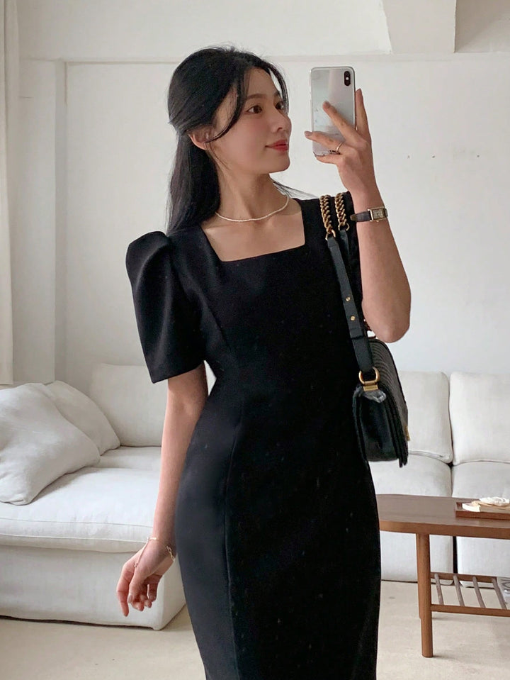 Rochie midi SHEIN, negru