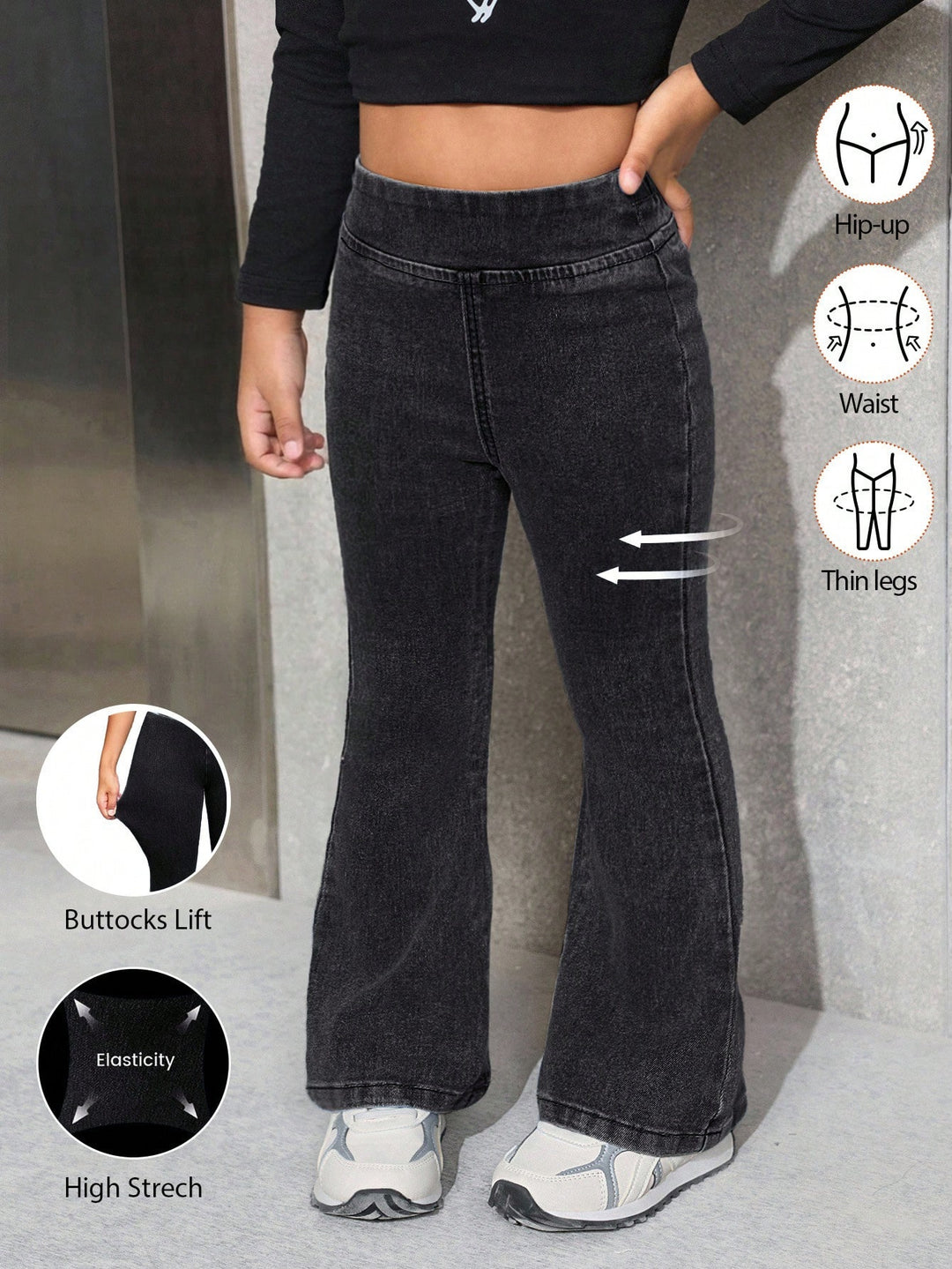 Jeans SHEIN, negru