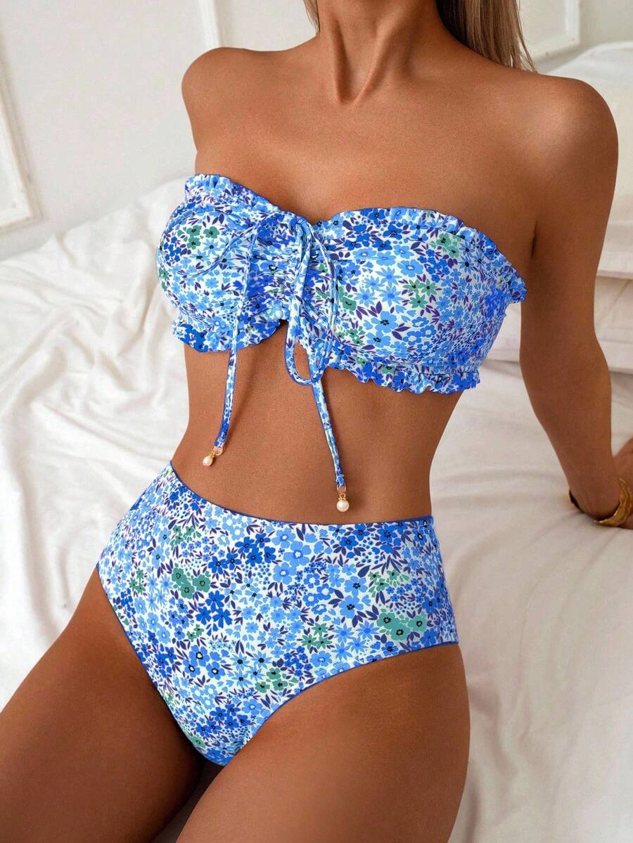 Costum de baie SHEIN, albastru