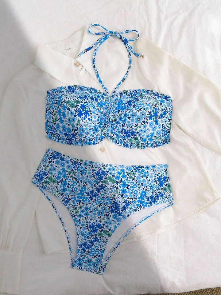 Costum de baie SHEIN, albastru