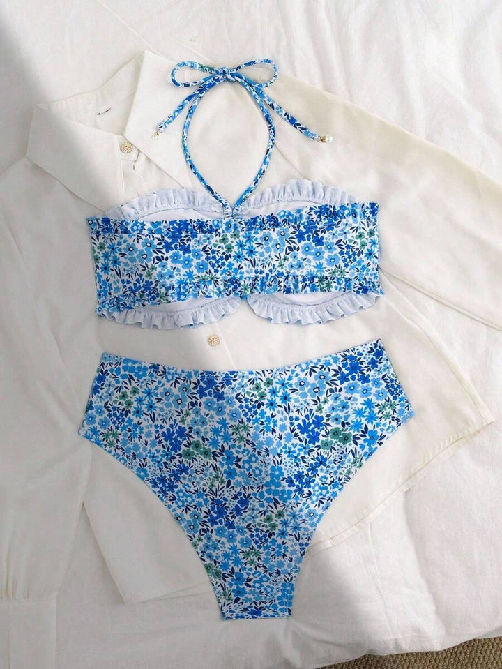 Costum de baie SHEIN, albastru