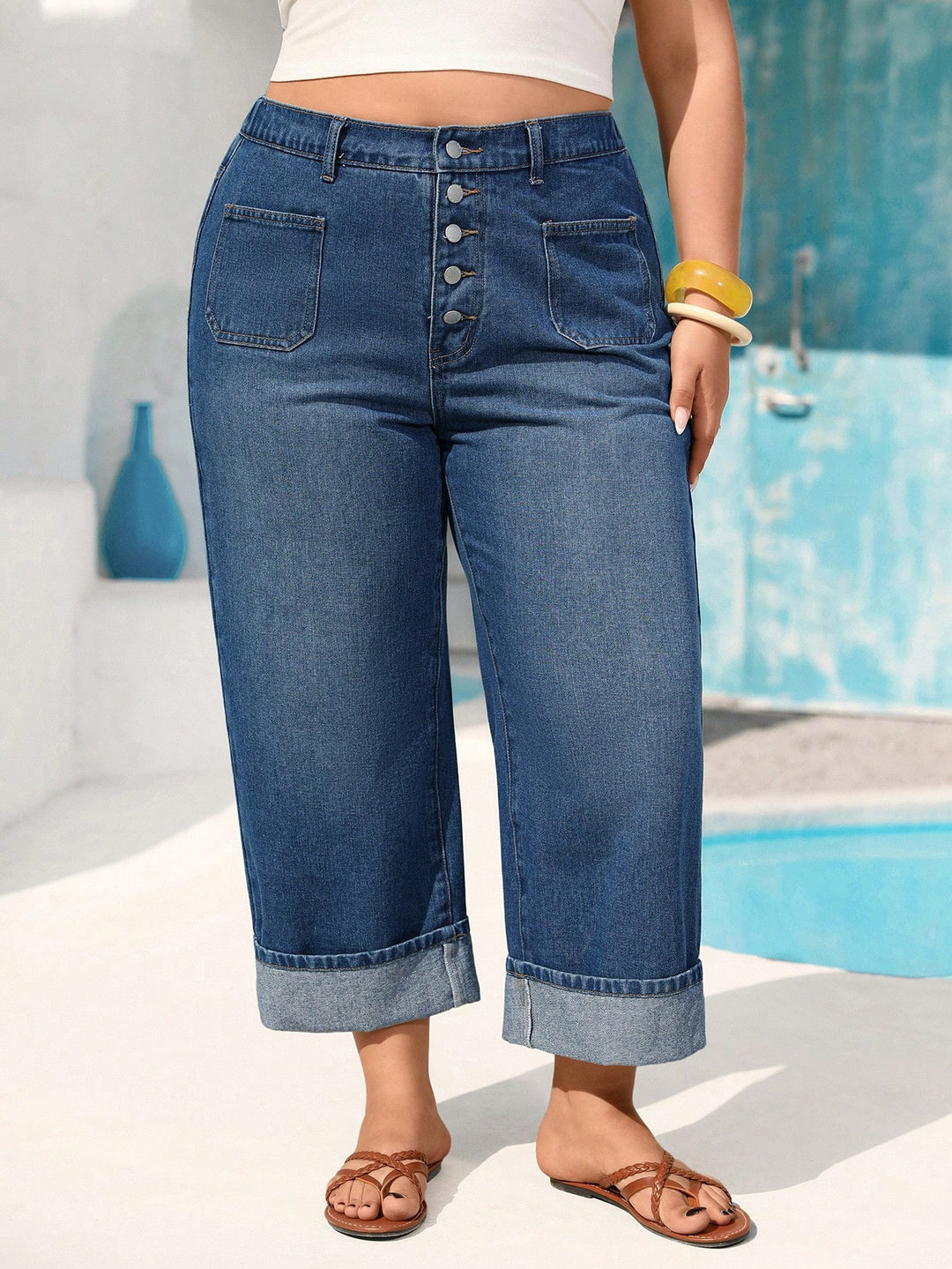 Jeans SHEIN, albastru