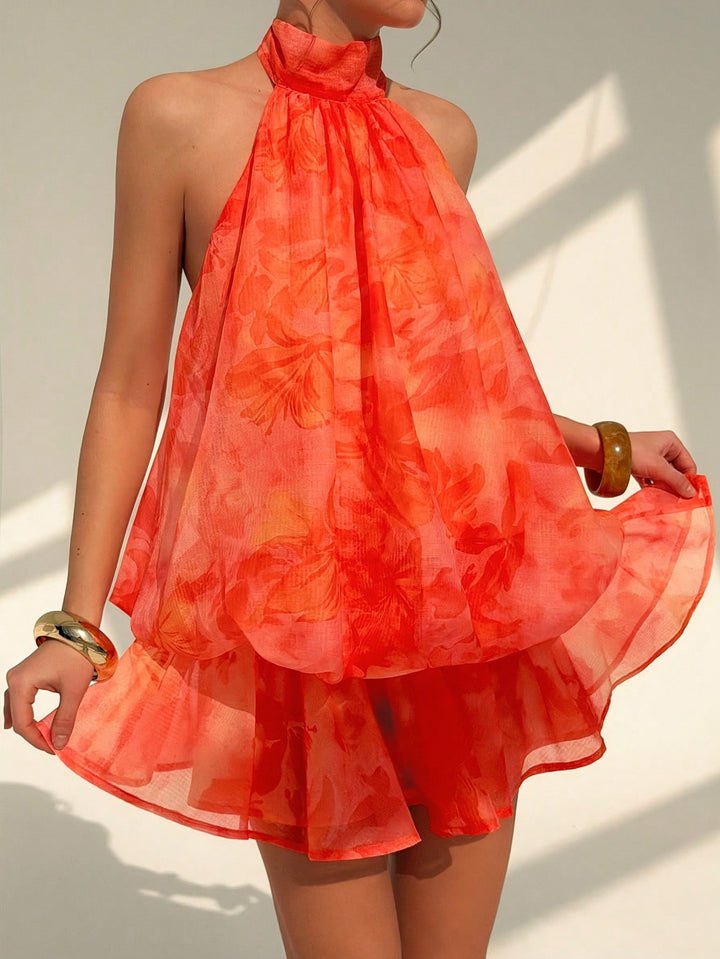 Rochie mini SHEIN, portocaliu
