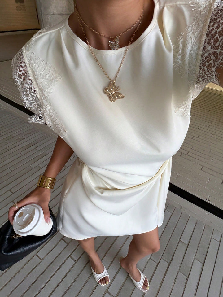 Rochie mini SHEIN, bej