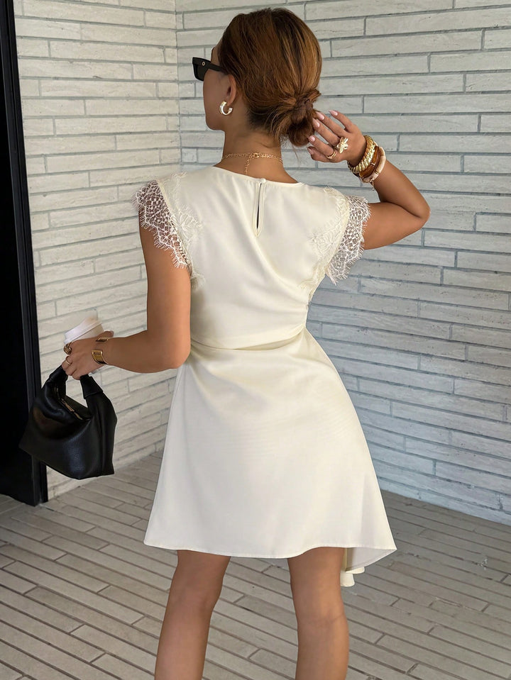 Rochie mini SHEIN, bej