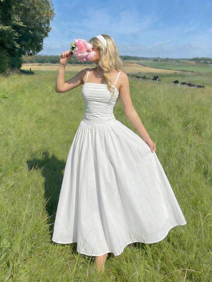 Rochie maxi SHEIN, alb