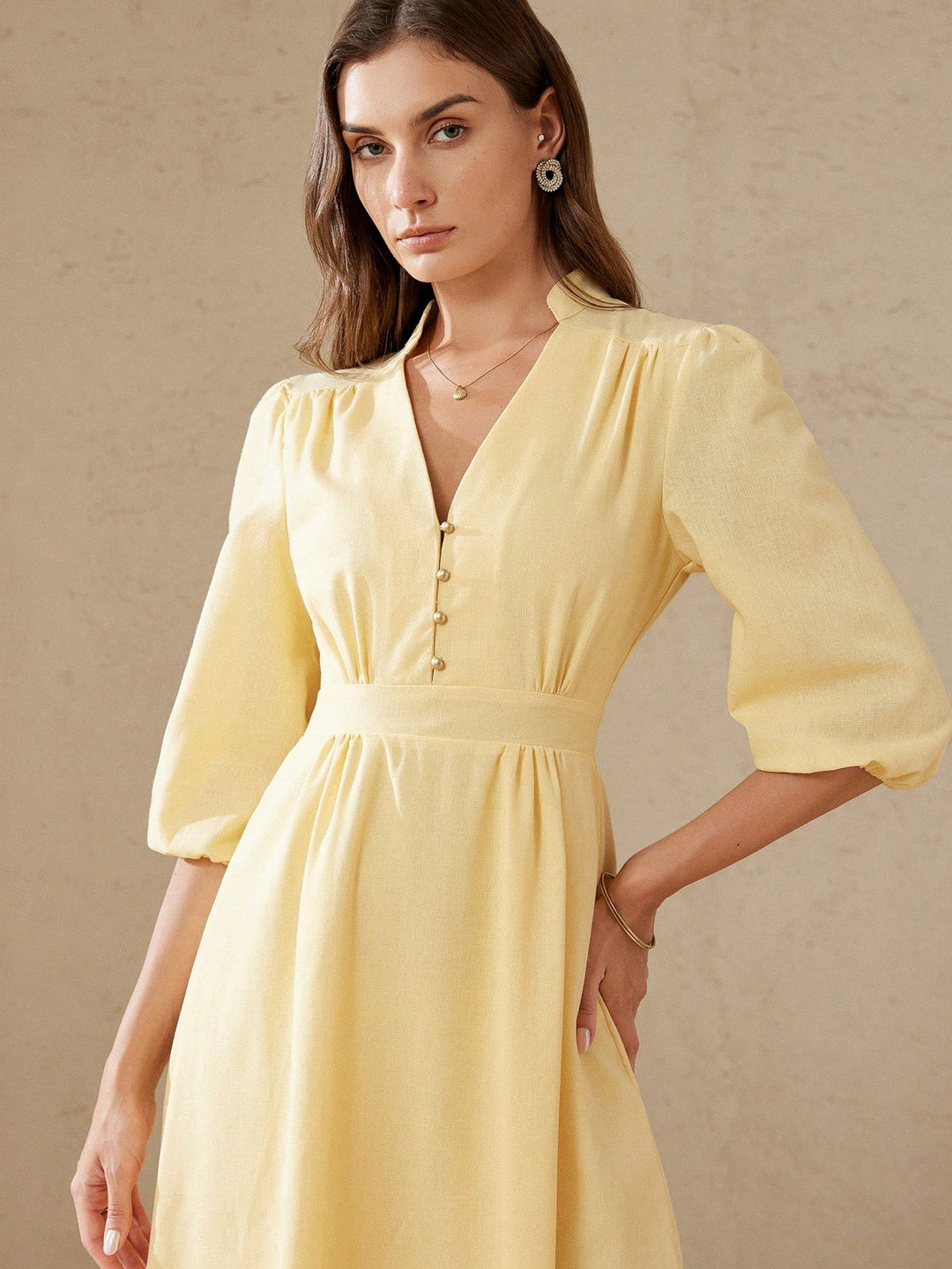 Rochie maxi SHEIN, galben