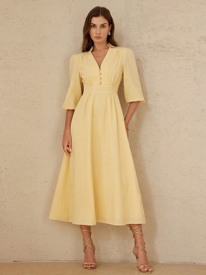 Rochie maxi SHEIN, galben