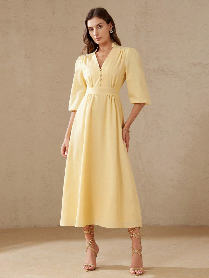 Rochie maxi SHEIN, galben