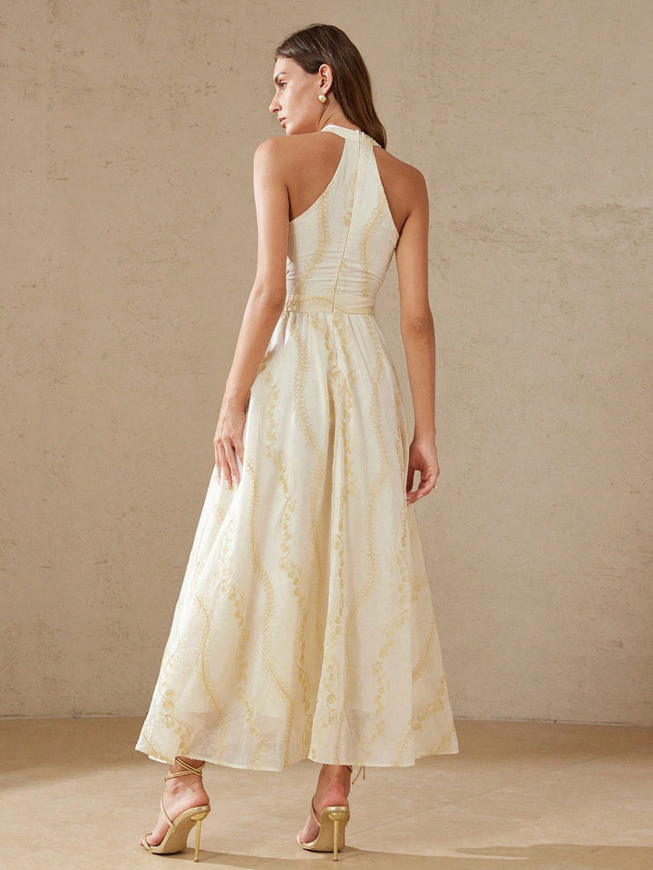 Rochie maxi SHEIN, bej