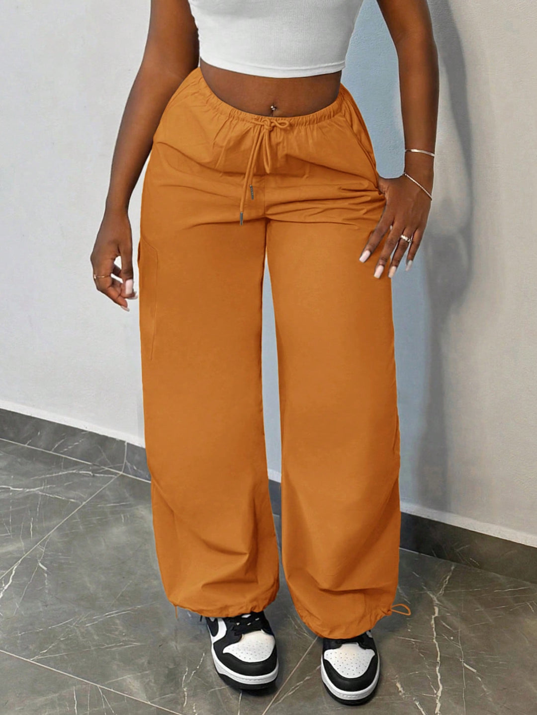 Pantaloni SHEIN, portocaliu