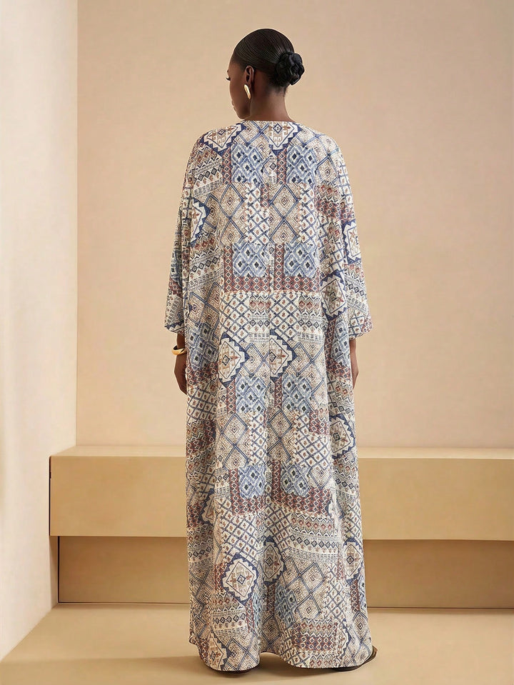 SHEIN maxi ruha, kék