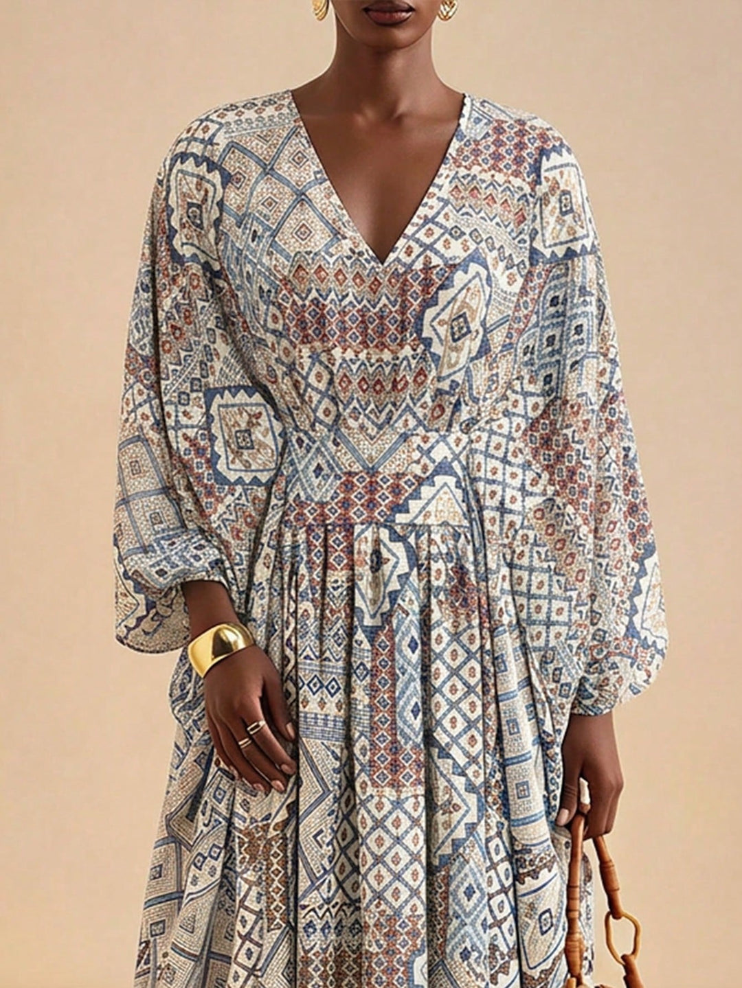 SHEIN maxi ruha, kék