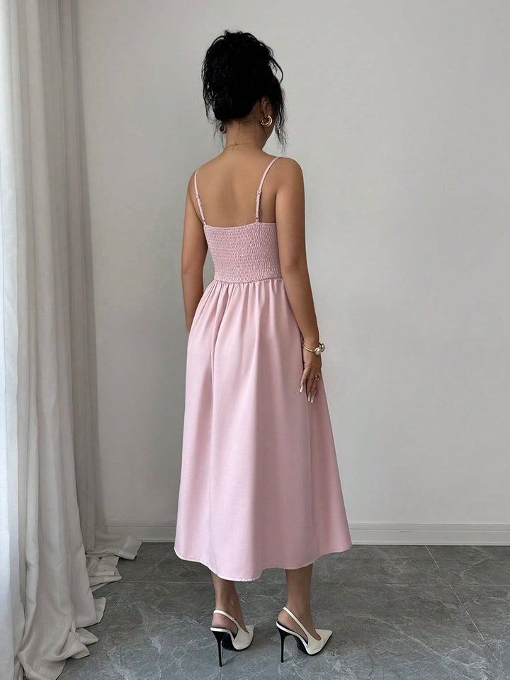 Rochie midi SHEIN, roz
