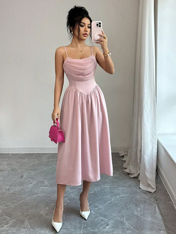 Rochie midi SHEIN, roz
