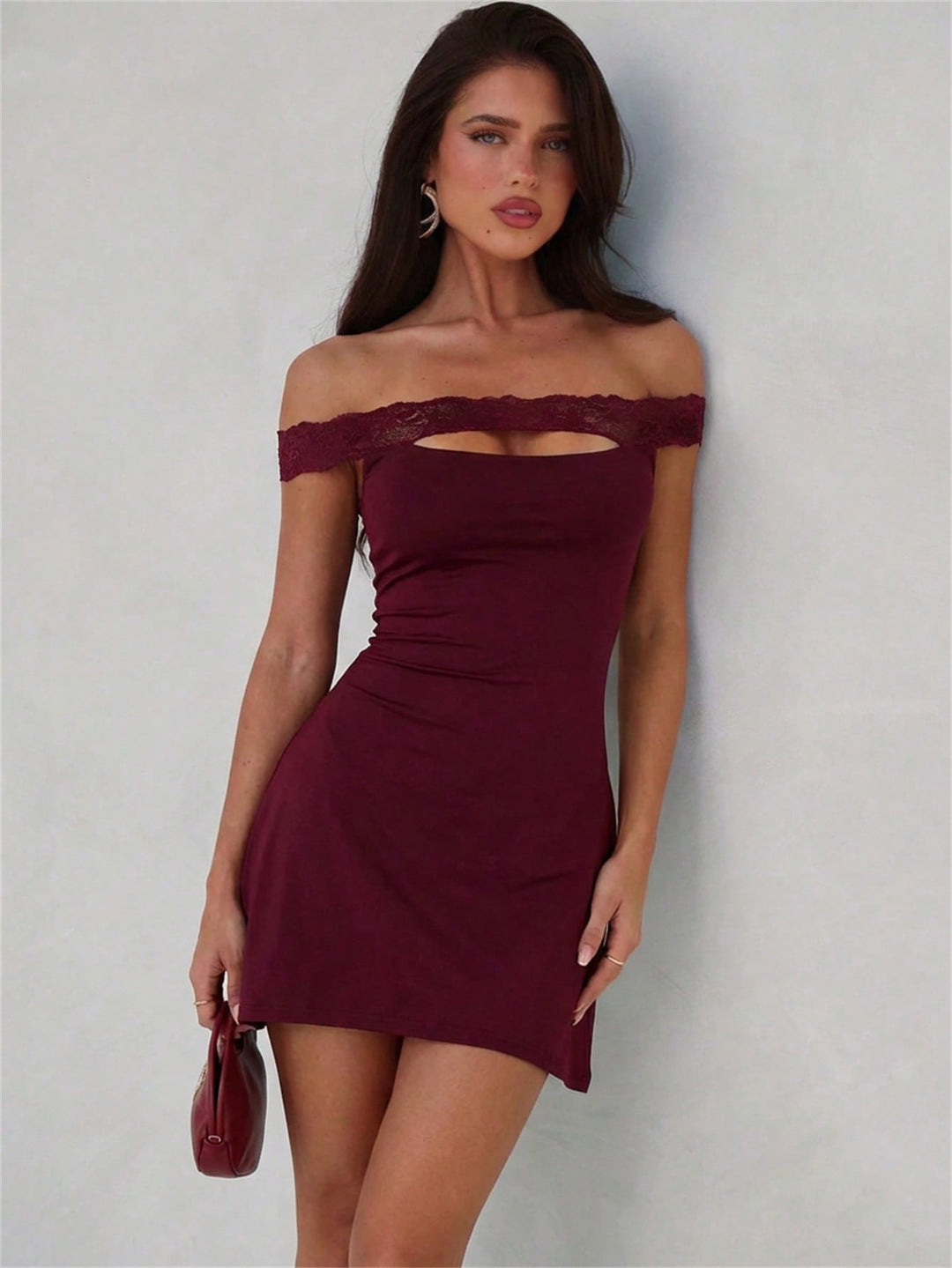 Rochie mini SHEIN, vișiniu