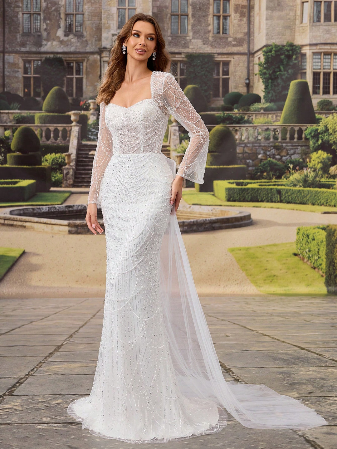 Rochie de mireasă SHEIN, alb