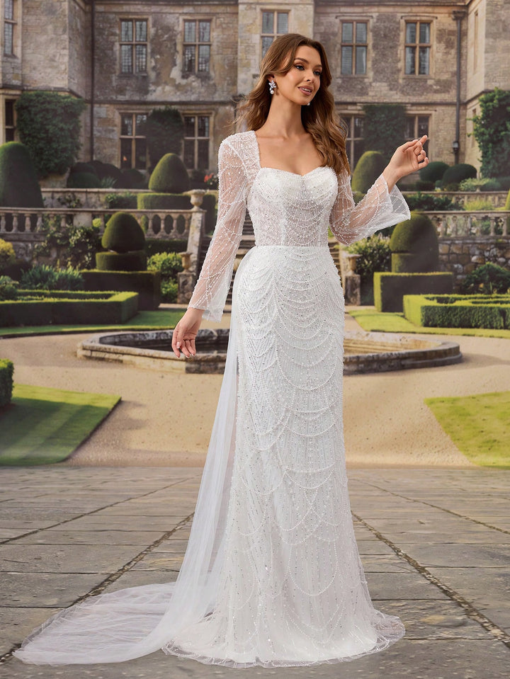 Rochie de mireasă SHEIN, alb