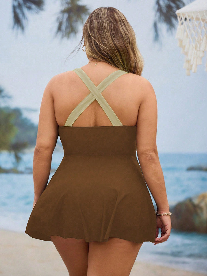 Costum de baie SHEIN, mix culori