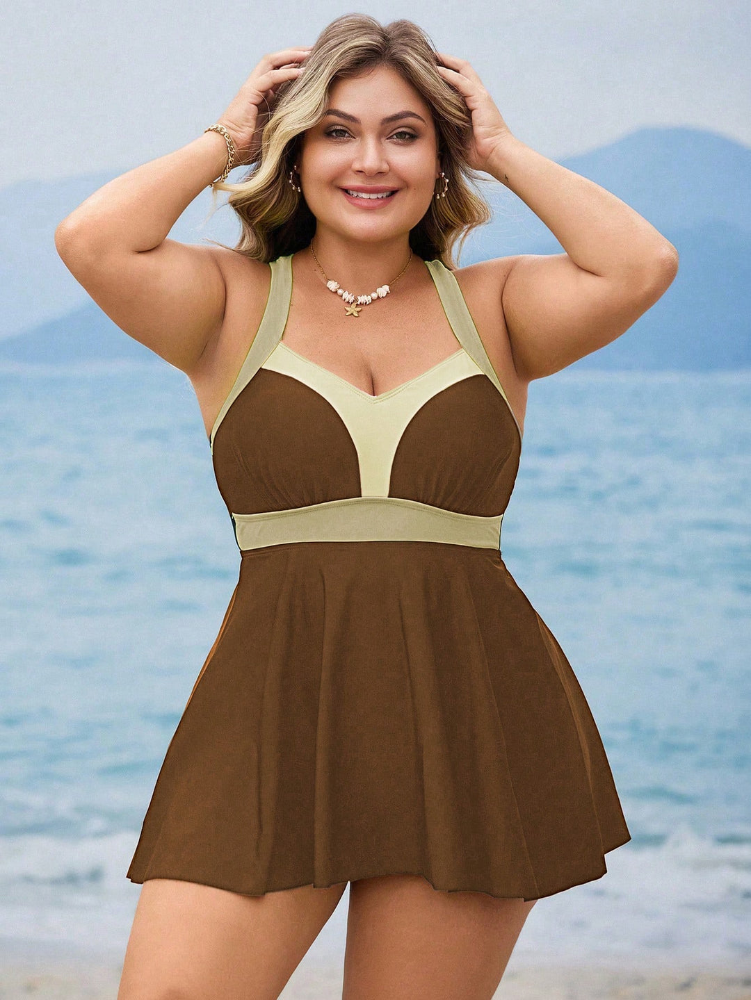Costum de baie SHEIN, mix culori
