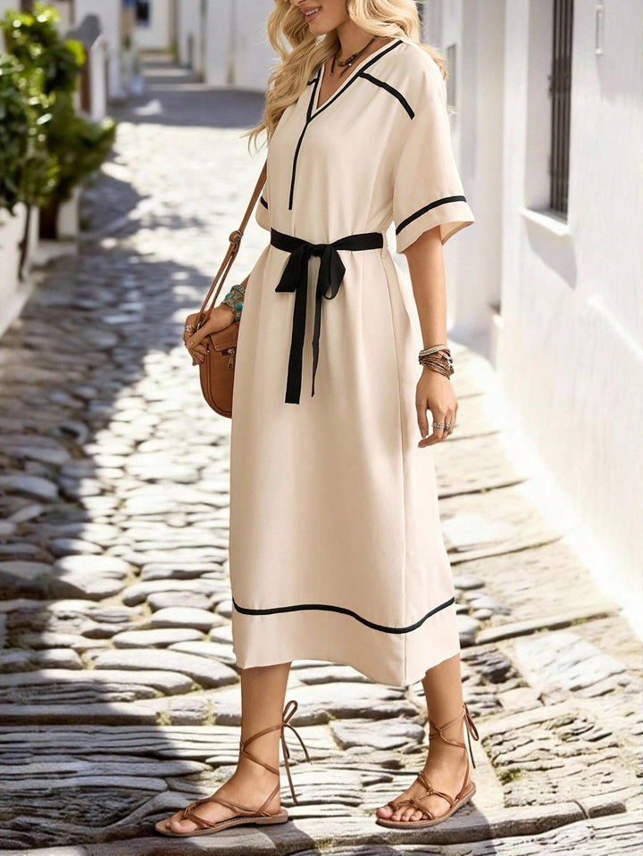 Rochie maxi SHEIN, bej