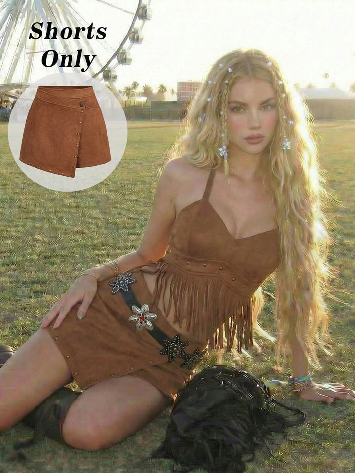 Fustă pantalon SHEIN, maro