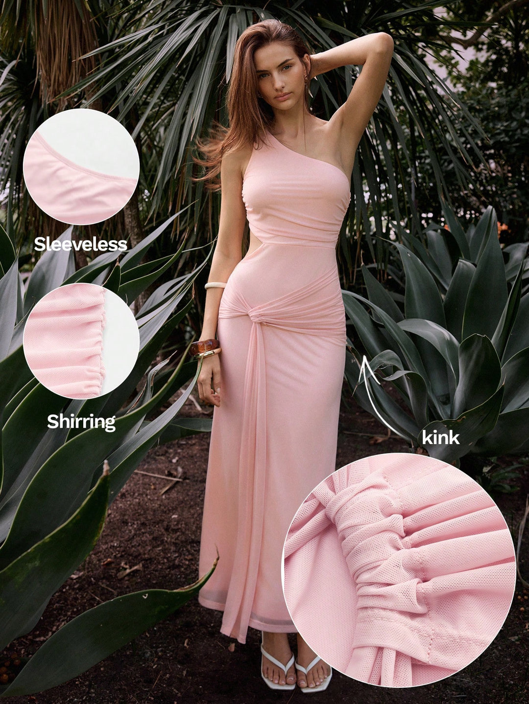 Rochie maxi SHEIN, roz
