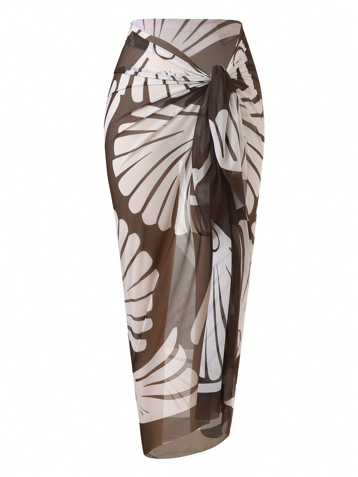 Set bikini de baie SHEIN, maro