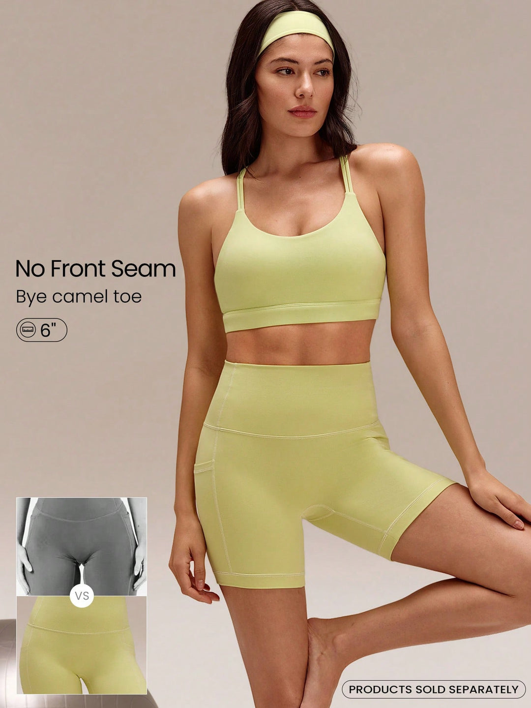 Pantaloni scurți SHEIN, verde