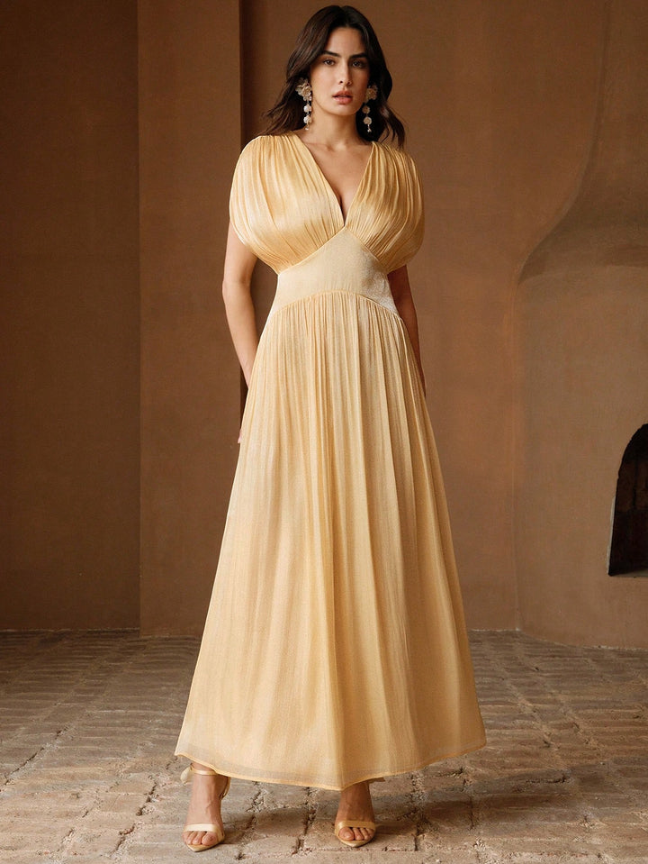 Rochie midi SHEIN, galben