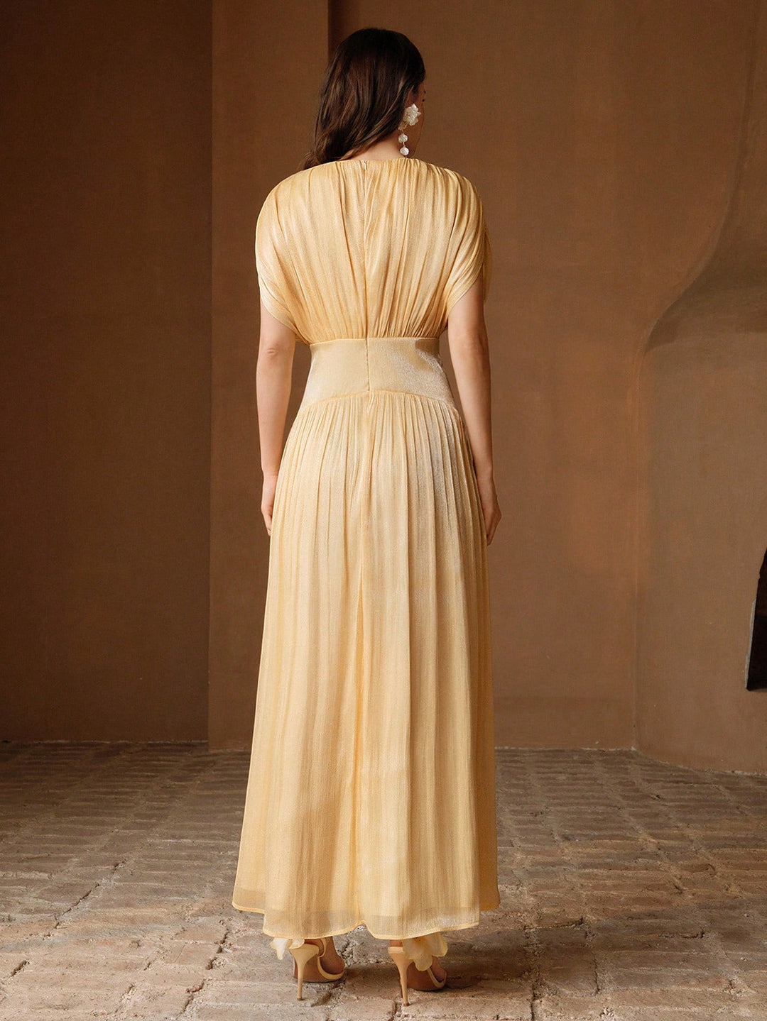 Rochie midi SHEIN, galben