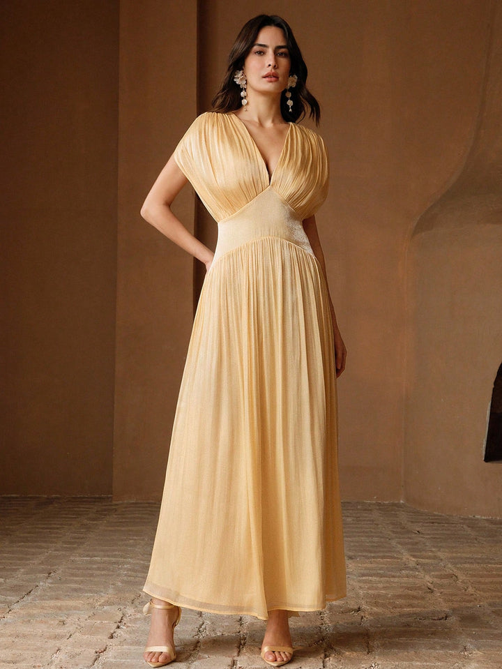 Rochie midi SHEIN, galben
