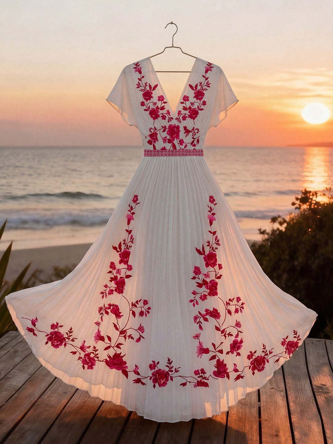 Rochie maxi SHEIN, mix culori