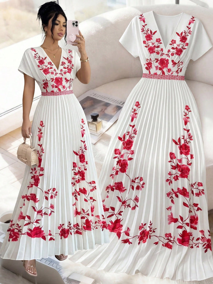 Rochie maxi SHEIN, mix culori