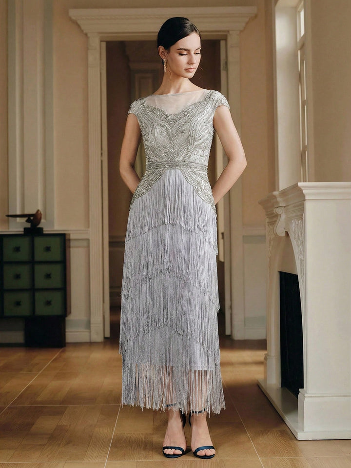 Rochie maxi SHEIN, gri