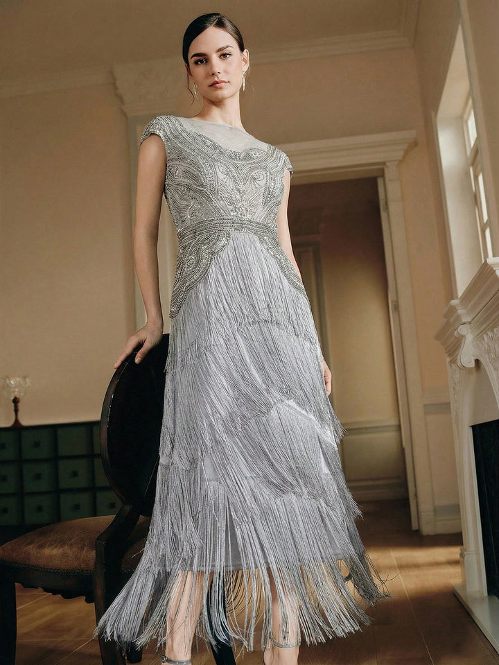 Rochie maxi SHEIN, gri