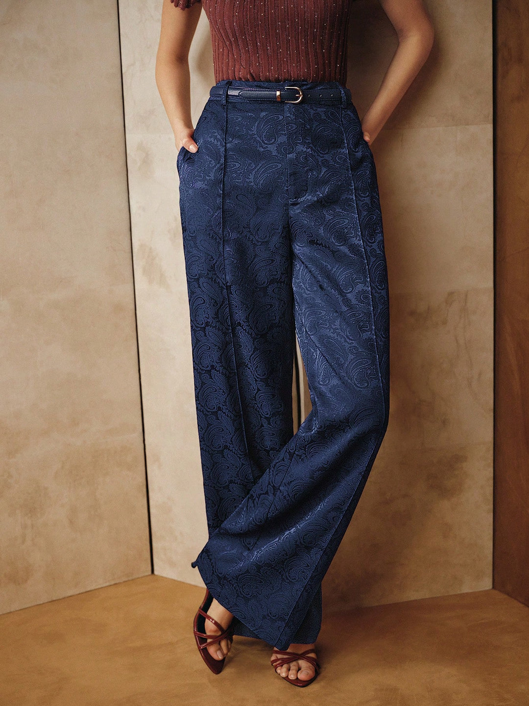 Pantalon SHEIN, albastru
