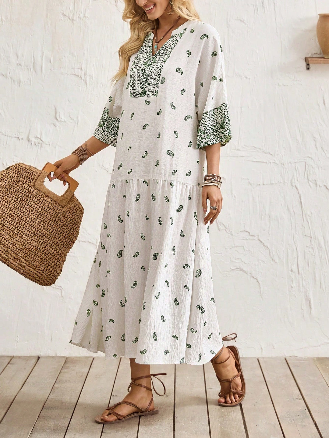 Rochie midi SHEIN, mix culori