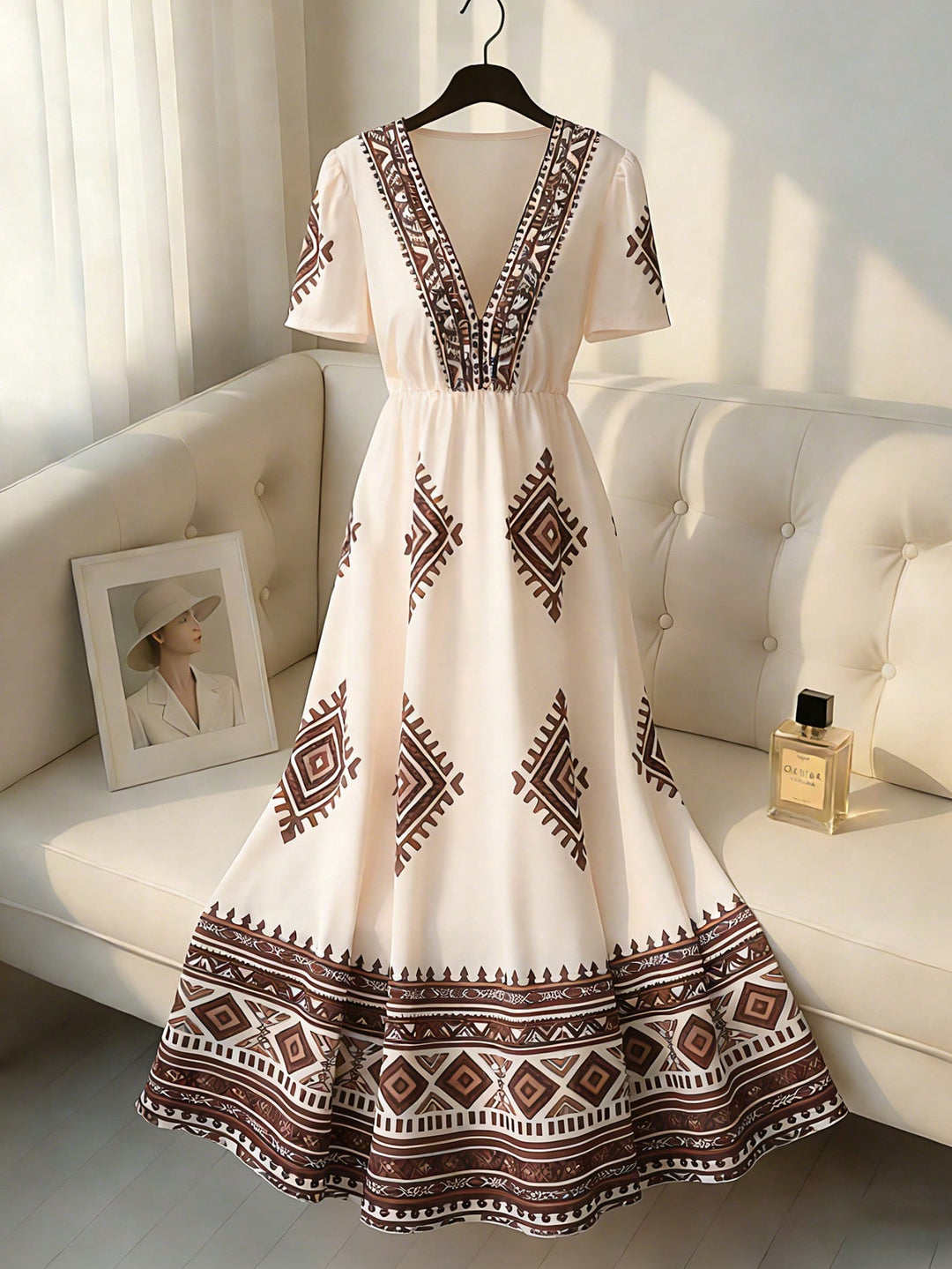 Rochie maxi SHEIN, portocaliu