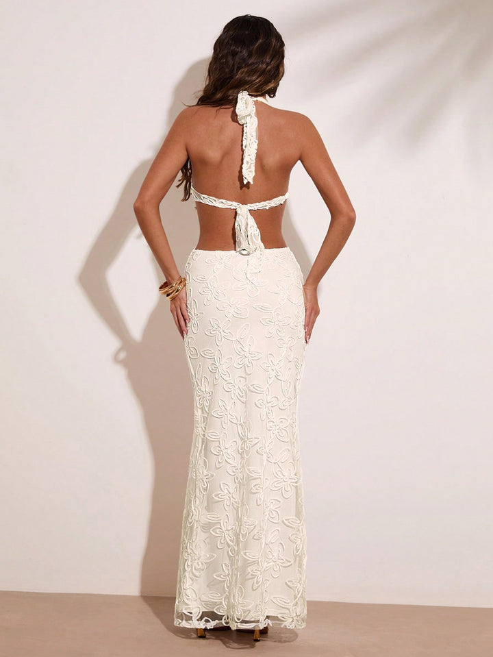 Rochie maxi SHEIN, bej