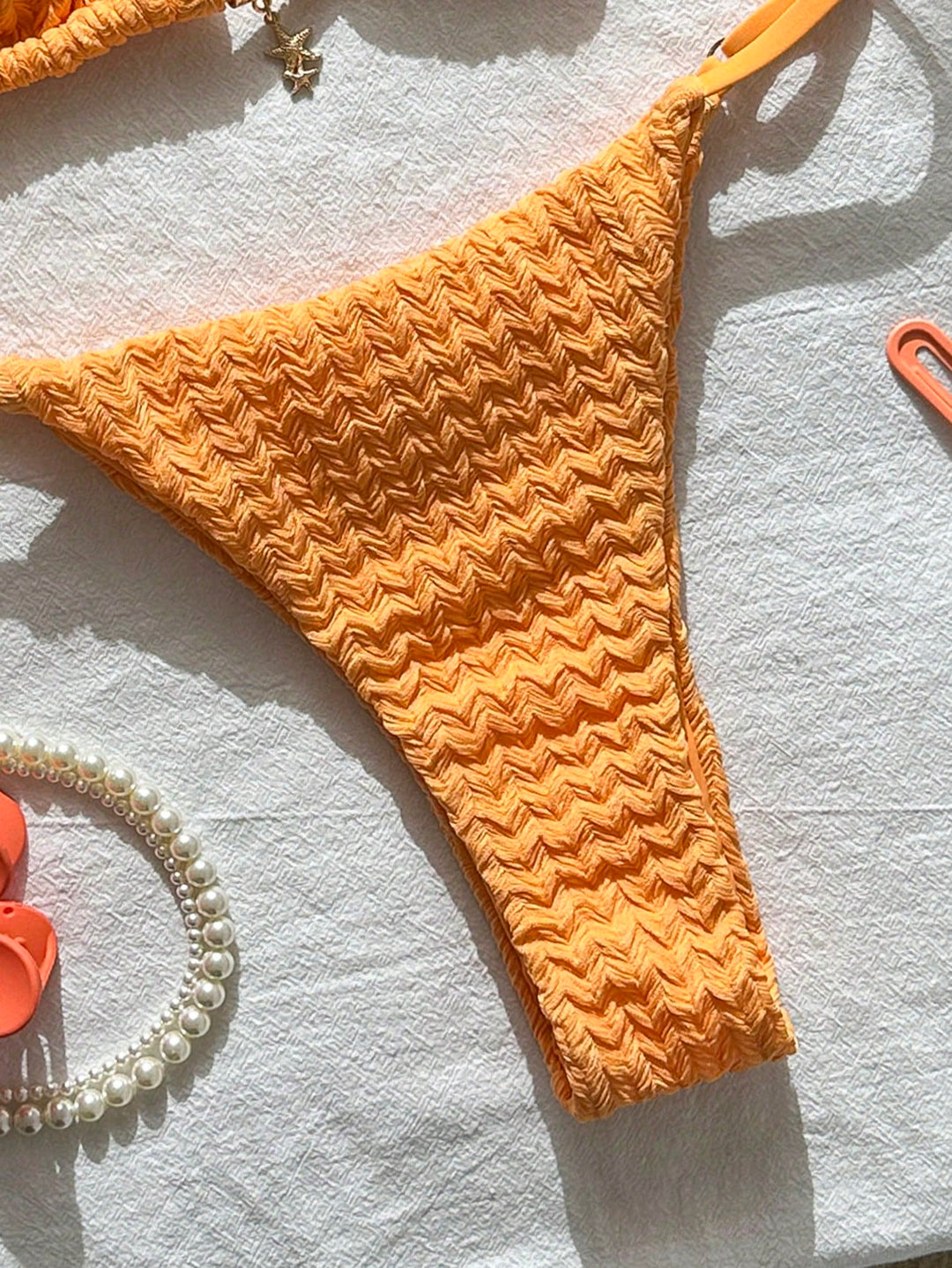 Set bikini SHEIN, portocaliu
