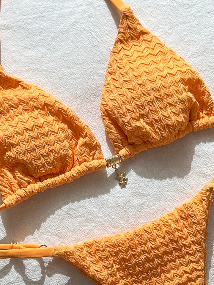 Set bikini SHEIN, portocaliu