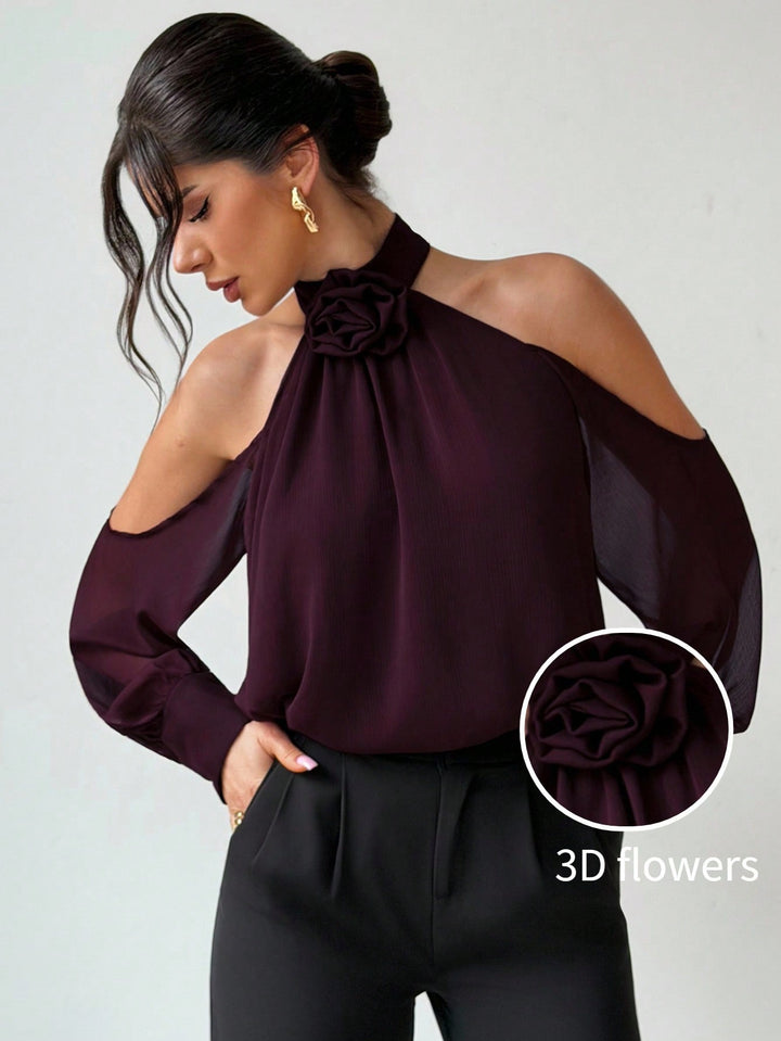 Bluza SHEIN, vișiniu