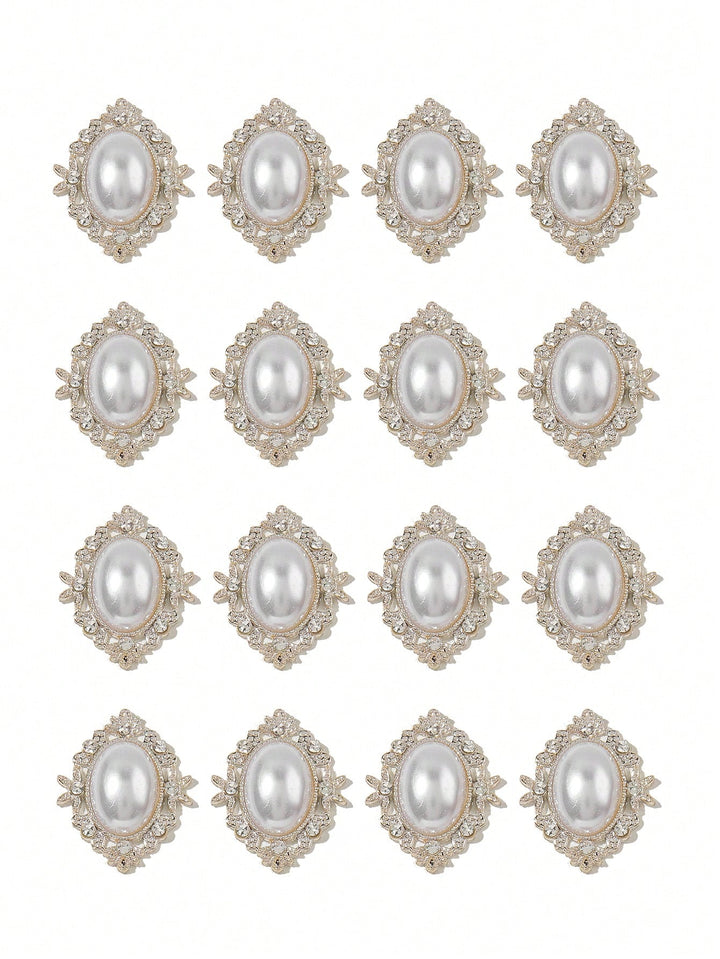 Accesoriu diy pentru bijuterii cu strasuri SHEIN, alb